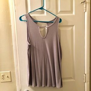 Torrid Super Soft Grey Ribbed Tank Top